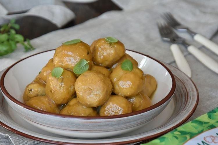 Boulettes de dinde glacées à l'orange