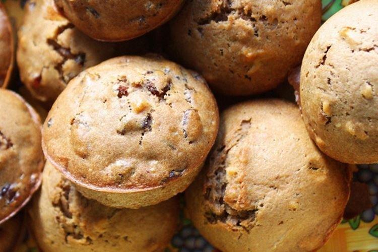 Muffins à la banane et aux noix