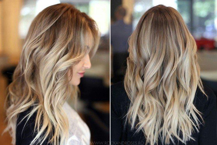 Shatush sur cheveux blonds