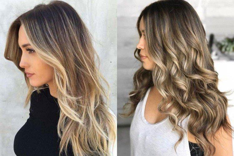 Shatush sur cheveux châtain clair