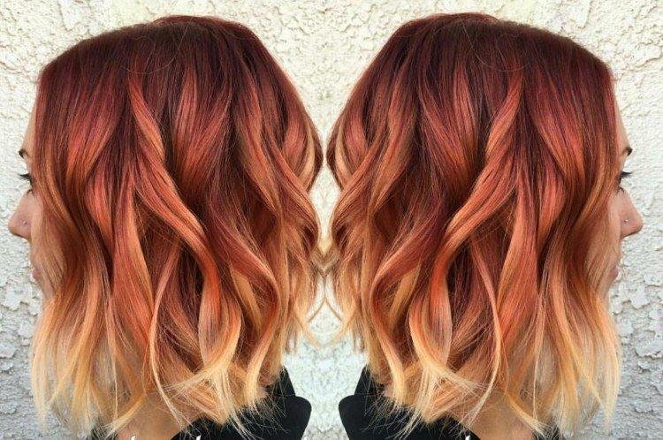 Shatush sur cheveux roux
