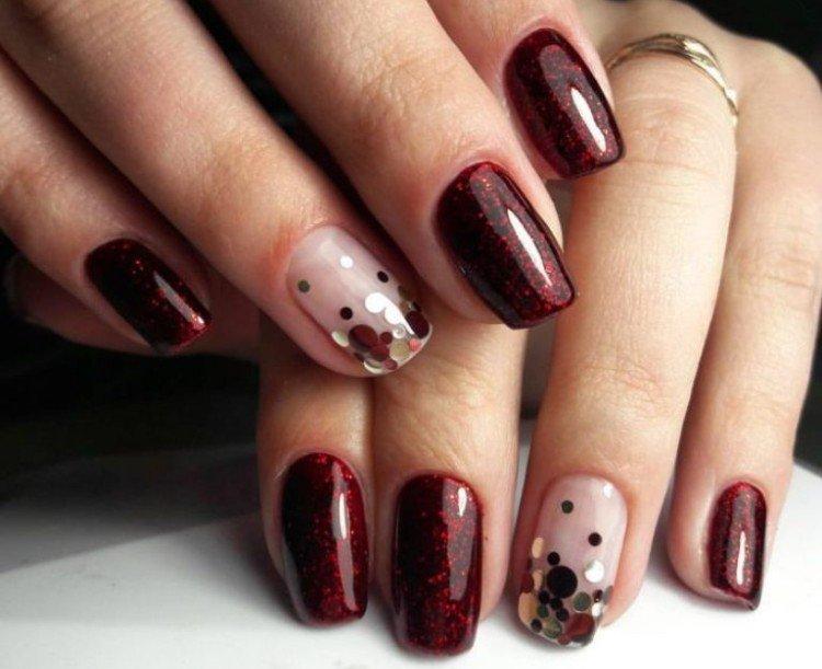 Manucure bourguignonne - photos et idées
