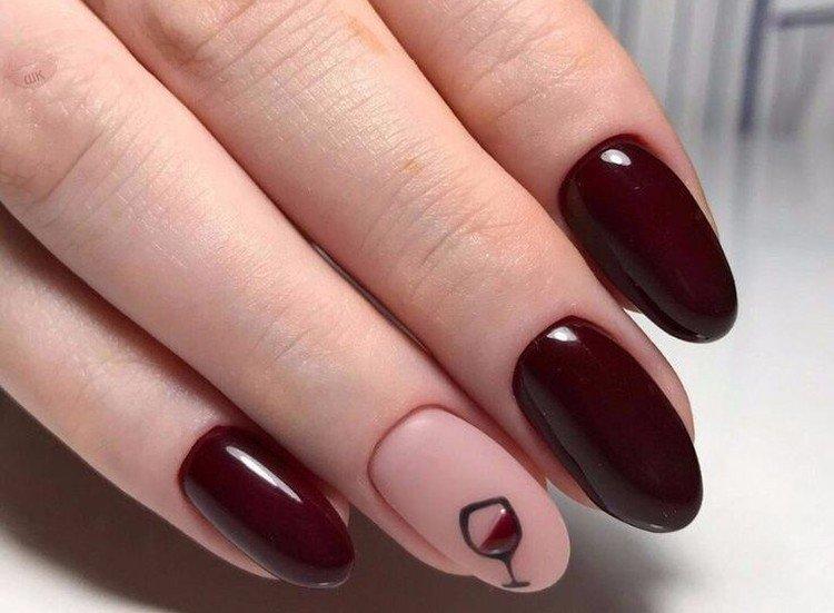 Manucure bourguignonne - photos et idées