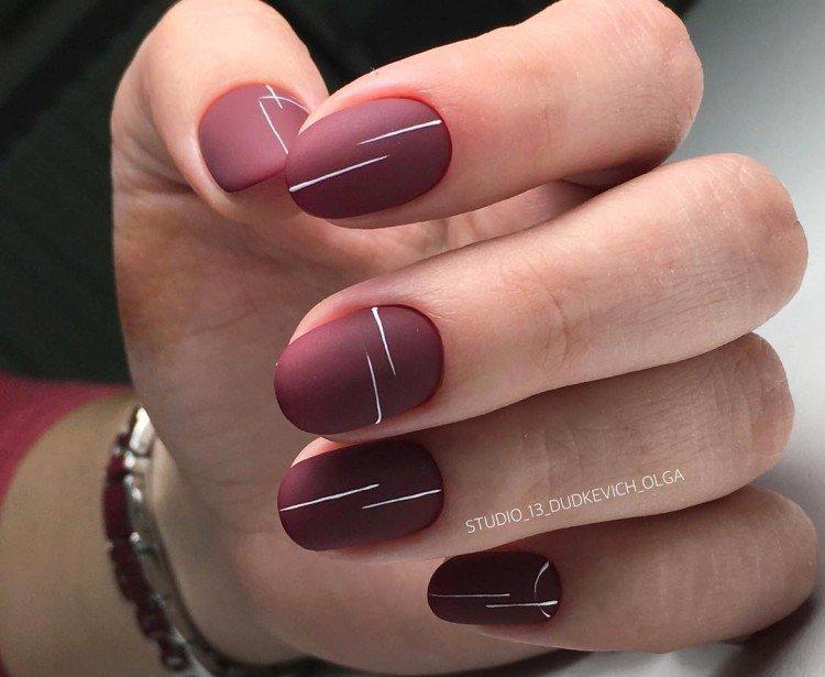 Manucure bourguignonne - photos et idées