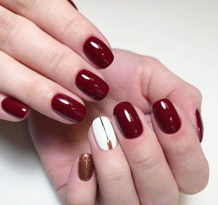 Manucure bourguignonne - photos et idées