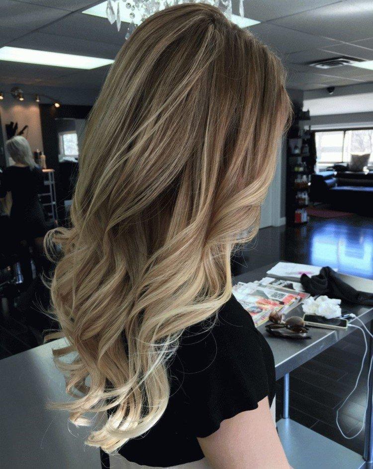 Balayage sur cheveux châtain clair - photos et idées