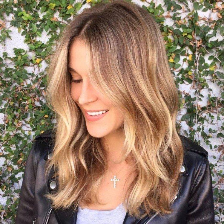 Balayage sur cheveux châtain clair - photos et idées