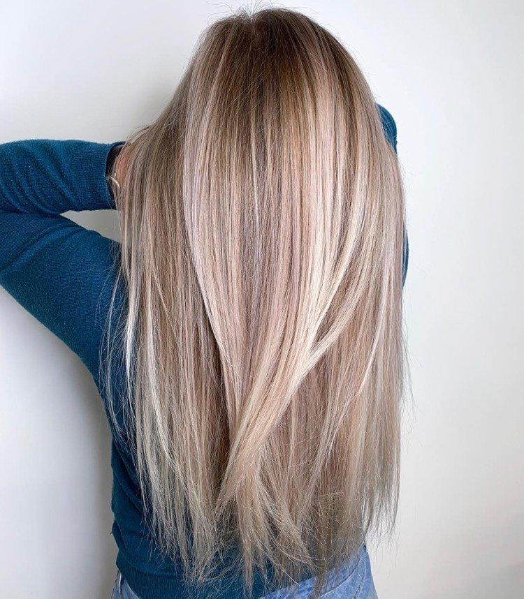 Balayage sur cheveux châtain clair - photos et idées