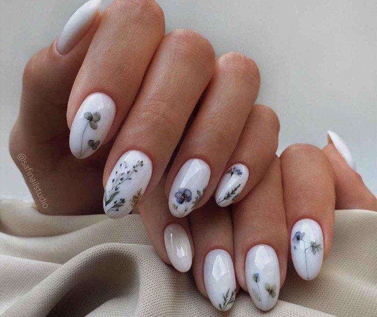 Manucure au lait - photos et idées