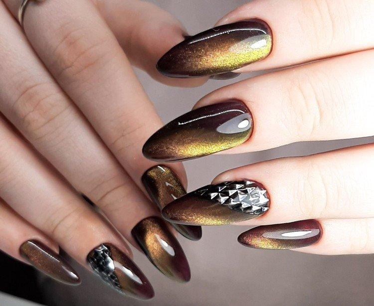 Manucure oeil de chat - photos et idées