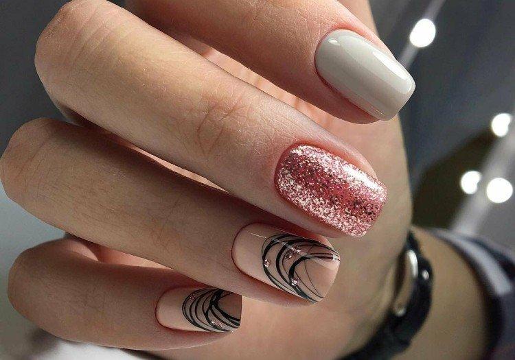 Manucure pailletée - photos et idées