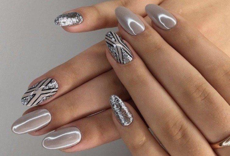 Manucure pailletée - photos et idées