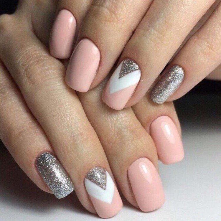 Manucure pailletée - photos et idées