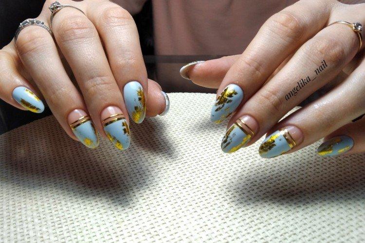 Manucure en feuille - photos et idées