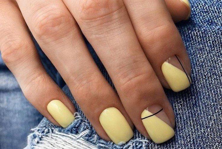 Manucure légère avec vernis gel