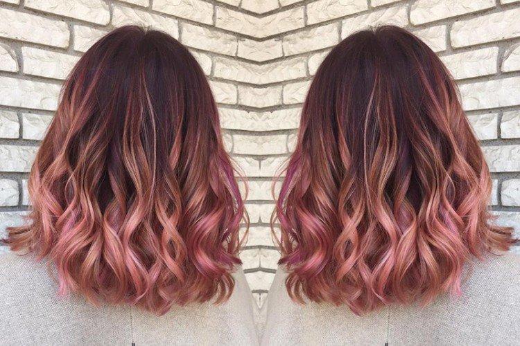 Balayage pastel pour cheveux foncés