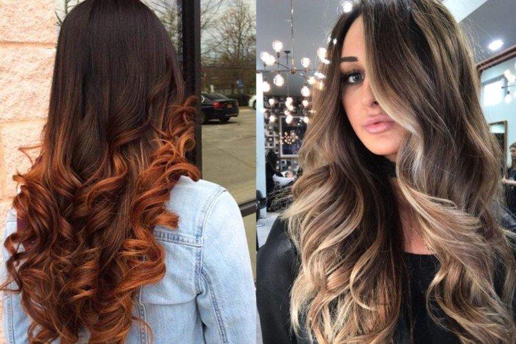 Balayage pour cheveux noirs - photos et idées