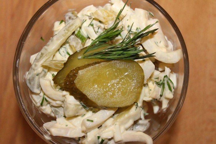 Salade rapide aux calamars