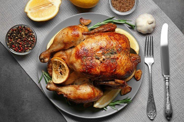 Poulet au four à la bière