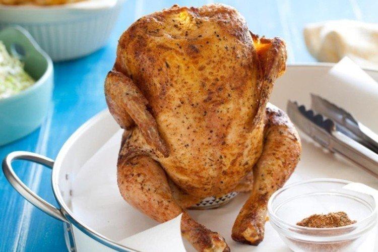 Poulet au four en boite