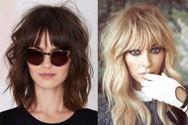 Coupe de cheveux shaggy pour longueur moyenne - pratique et pratique