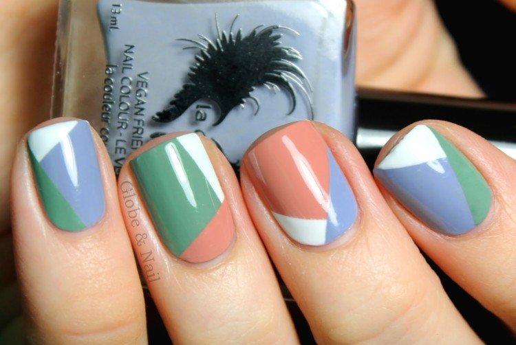 Manucure color block