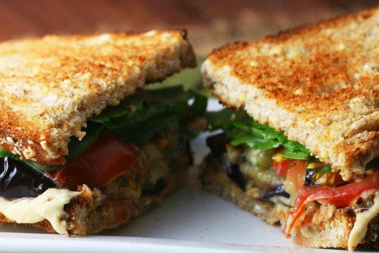 Sandwich aux aubergines