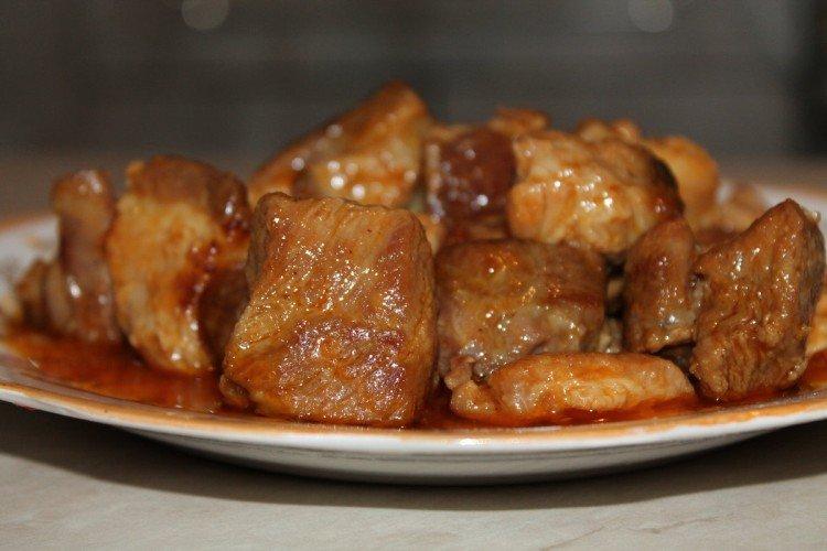 Goulasch de porc au micro-ondes