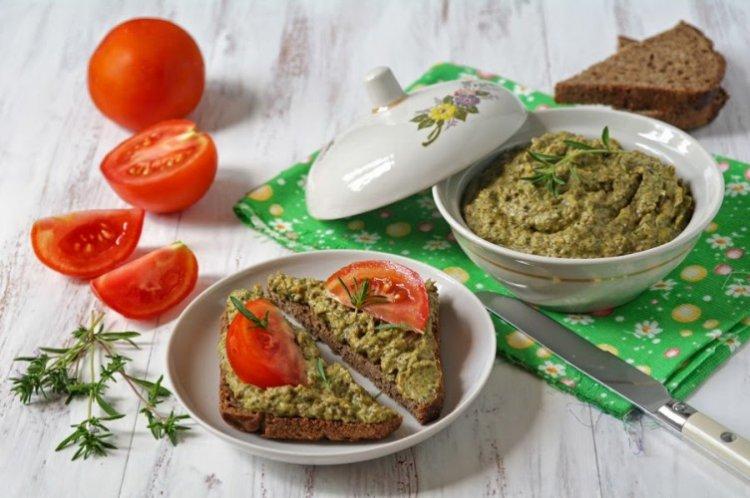 Pâté de courgettes et champignons