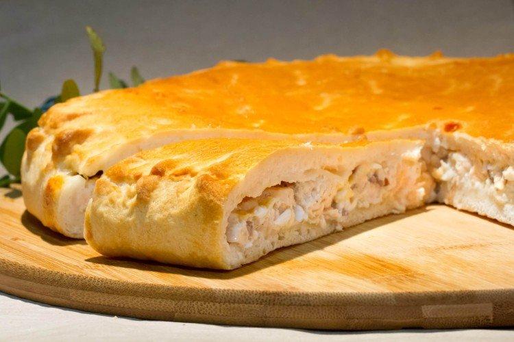 Tarte au poisson à la pâte levée