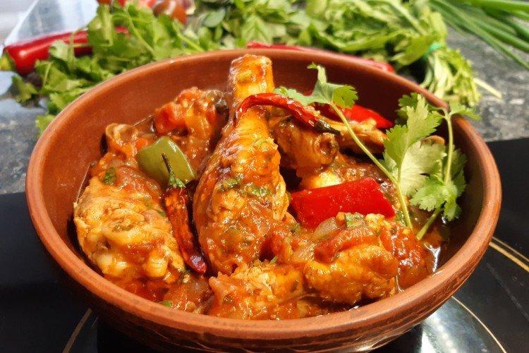 Chakhokhbili de poulet au micro-ondes