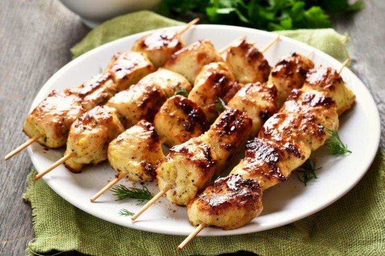 Chachlik de lapin en brochettes