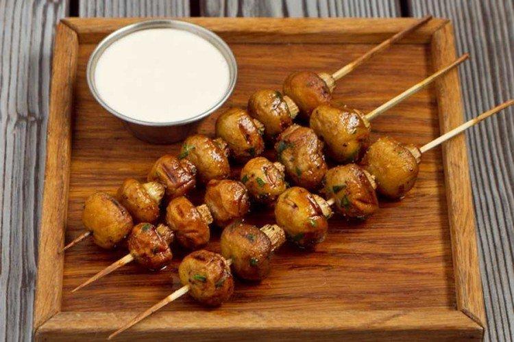 Chachlik Champignon au four