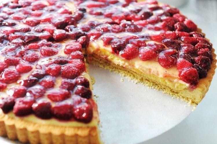 Tarte tyrolienne aux framboises