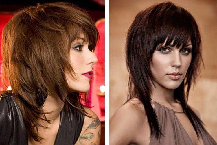 Coupe de cheveux Aurora avec une frange