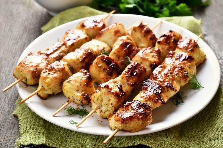 Brochette de poulet au vinaigre
