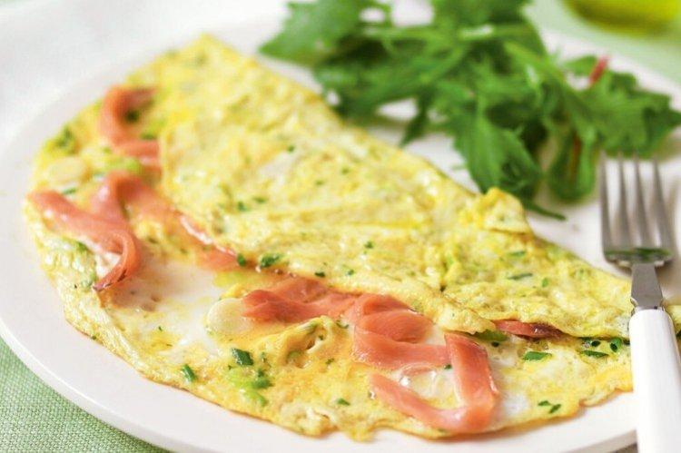 Omelette au poisson rouge