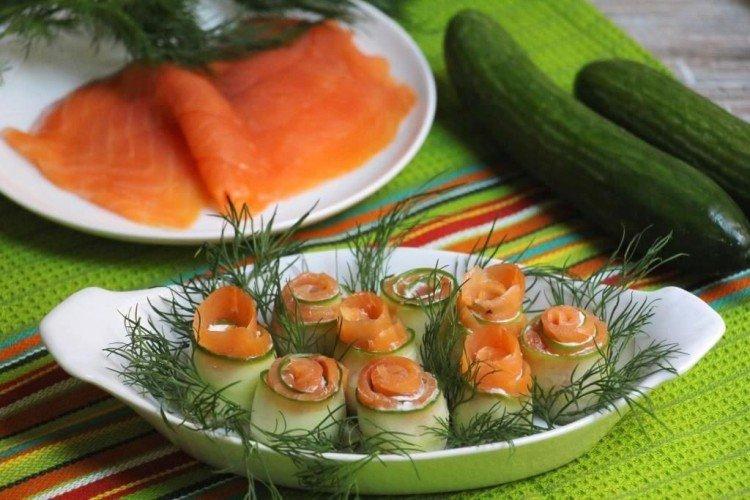 Apéritif de poisson rouge