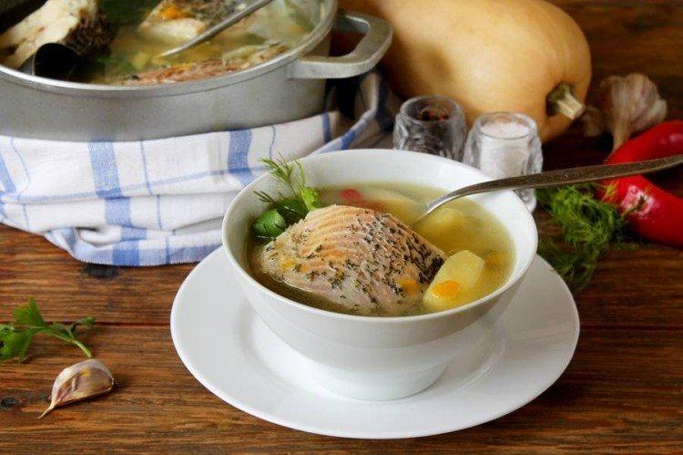 Soupe de poisson au potiron