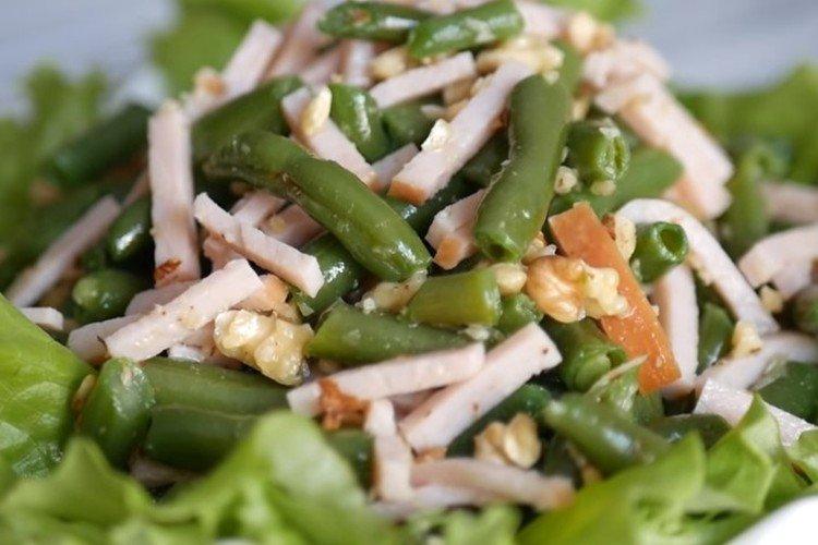 Salade de jambon et haricots verts