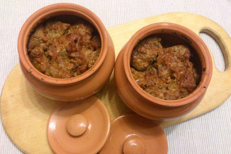 Foie de poulet à la crème sure en pots