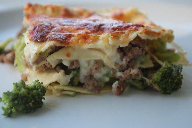 Lasagnes à la viande hachée et au brocoli