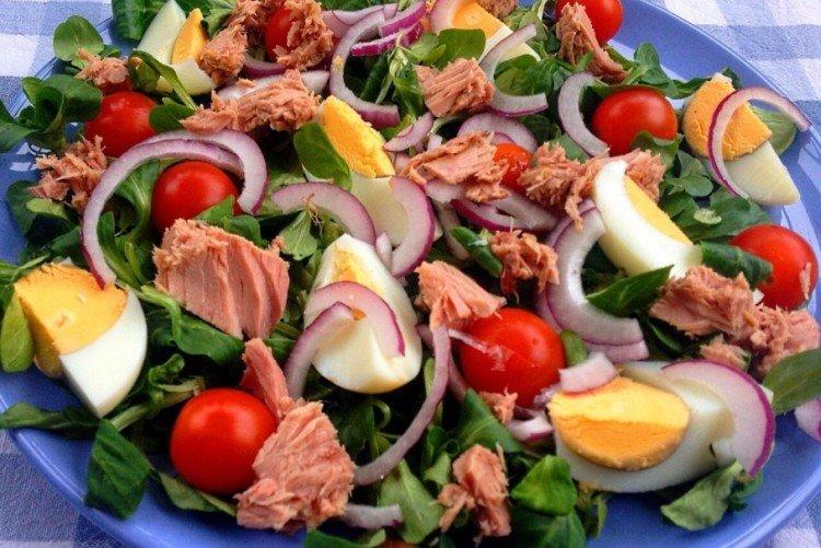 Salade de thon et tomates