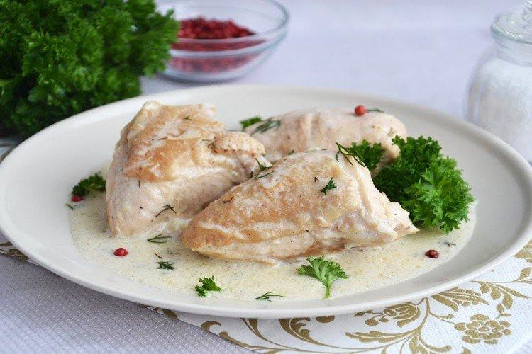 Poulet à la crème