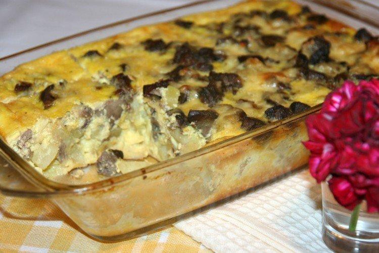 Foie de dinde avec pommes de terre au four