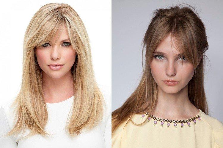 Coupe de cheveux avec une longue frange