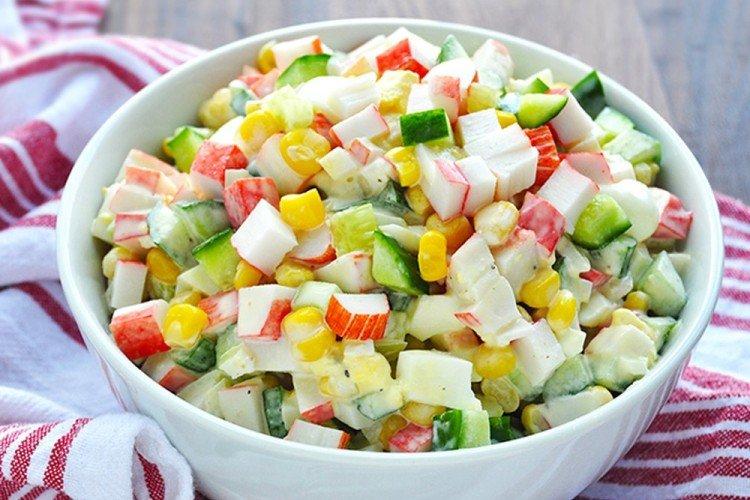 Salade de crabe aux concombres