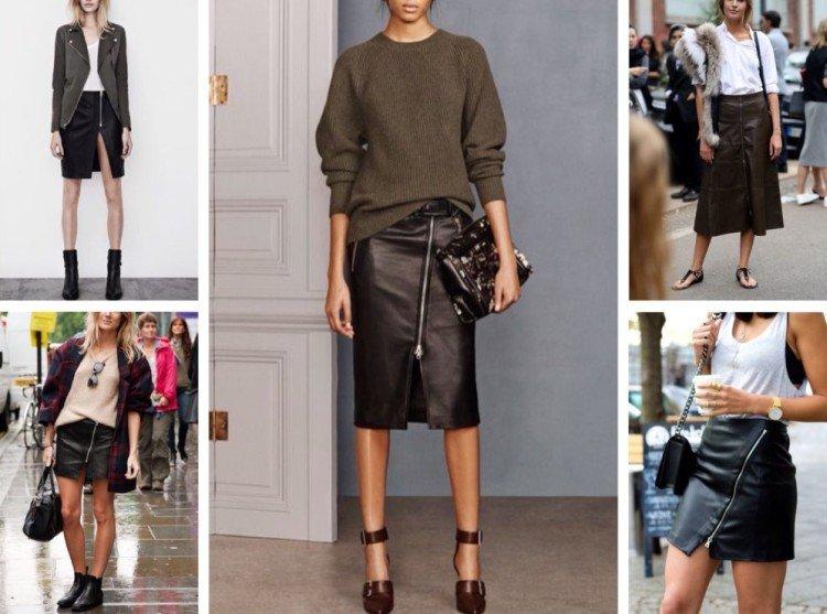 Jupes en cuir