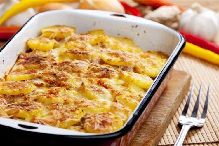 Dinde aux pommes de terre à la crème