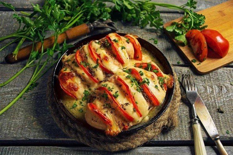 Dinde aux légumes et fromage